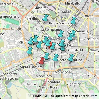 Mappa Via Lesmi, 20123 Milano MI, Italia (1.42316)