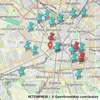 Mappa Via Lesmi, 20123 Milano MI, Italia (2.2735)