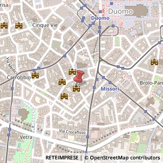 Mappa Via Amedei, 4, 20123 Milano, Milano (Lombardia)