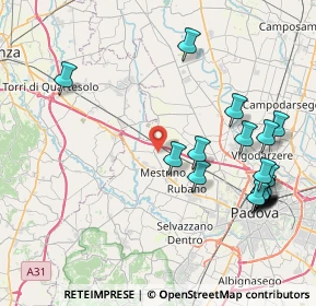 Mappa Via Sant Antonio, 35035 Mestrino PD, Italia (9.547)