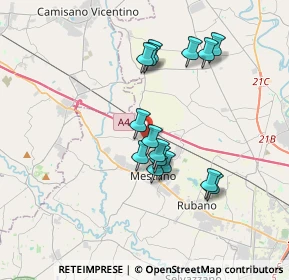 Mappa Via Sant Antonio, 35035 Mestrino PD, Italia (3.08867)