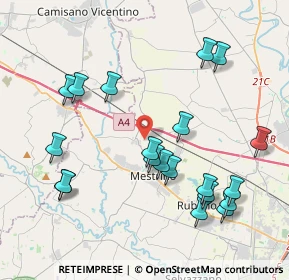 Mappa Via Sant Antonio, 35035 Mestrino PD, Italia (4.3685)