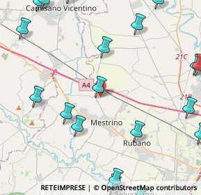 Mappa Via Sant Antonio, 35035 Mestrino PD, Italia (6.3785)