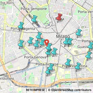 Mappa Via Cesare Correnti, 20123 Milano MI, Italia (1.079)