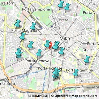 Mappa Via Cesare Correnti, 20123 Milano MI, Italia (1.176)