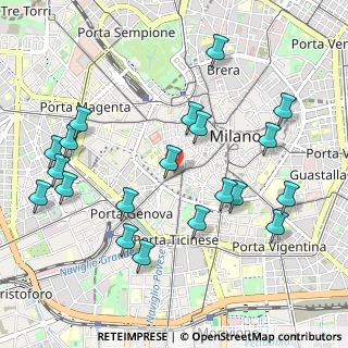 Mappa Via Cesare Correnti, 20123 Milano MI, Italia (1.132)