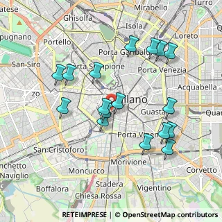 Mappa Via Cesare Correnti, 20123 Milano MI, Italia (1.86647)