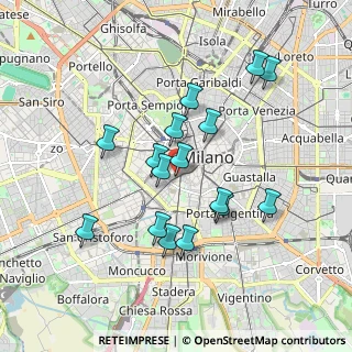 Mappa Via Cesare Correnti, 20123 Milano MI, Italia (1.6475)