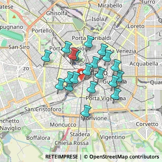 Mappa Via Cesare Correnti, 20123 Milano MI, Italia (1.3205)