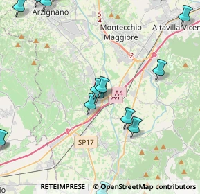 Mappa Via Trieste, 36054 Montebello Vicentino VI, Italia (6.358)