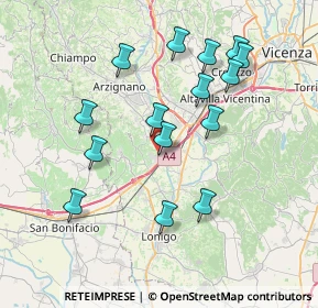 Mappa Via Trieste, 36054 Montebello Vicentino VI, Italia (7.36467)
