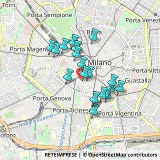 Mappa Via Stampa, 20123 Milano MI, Italia (0.7285)