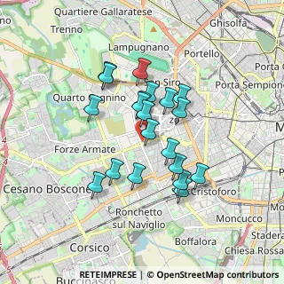 Mappa Via Francesco Primaticcio, 20147 Milano MI, Italia (1.408)
