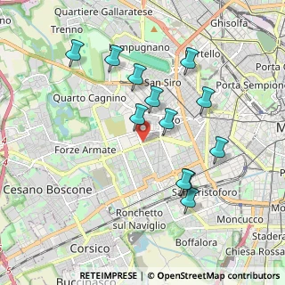 Mappa Via Francesco Primaticcio, 20147 Milano MI, Italia (1.83333)