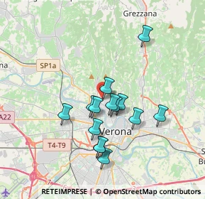 Mappa Via Nicolò Tommaseo, 37124 Verona VR, Italia (2.99071)