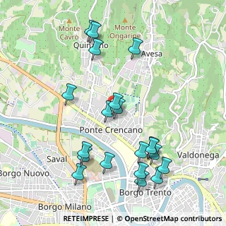 Mappa Via Pieve di Cadore, 37124 Verona VR, Italia (1.105)