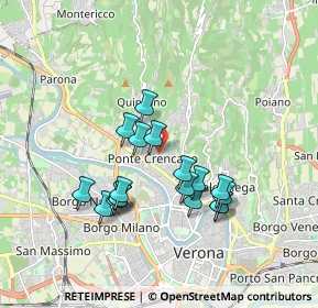 Mappa Via Nicolò Tommaseo, 37124 Verona VR, Italia (1.58889)