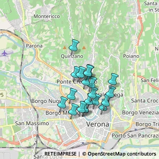 Mappa Via Pieve di Cadore, 37124 Verona VR, Italia (1.435)