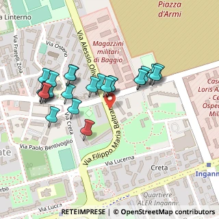 Mappa Via Filippo Maria Beltrami, 20152 Milano MI, Italia (0.2125)