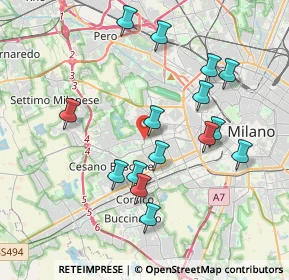 Mappa Via Filippo Maria Beltrami, 20152 Milano MI, Italia (3.73467)