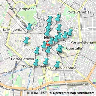 Mappa Via Mauri Achille, 20123 Milano MI, Italia (0.717)