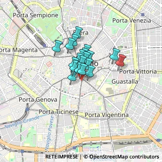 Mappa Corso Italia, 20123 Milano MI, Italia (0.4905)