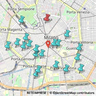 Mappa Corso Italia, 20123 Milano MI, Italia (1.1255)