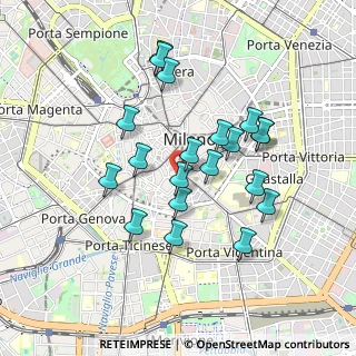 Mappa Via Mauri Achille, 20123 Milano MI, Italia (0.816)