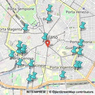 Mappa Corso Italia, 20123 Milano MI, Italia (1.4085)