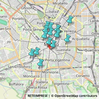 Mappa Corso Italia, 20123 Milano MI, Italia (1.3075)