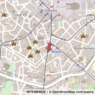 Mappa Via Maddalena,  9, 20122 Milano, Milano (Lombardia)