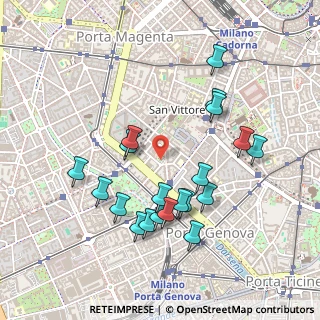 Mappa Via Pietro Azario, 20123 Milano MI, Italia (0.4765)