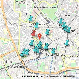 Mappa Via Pietro Azario, 20123 Milano MI, Italia (0.971)