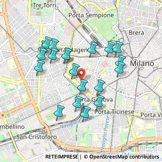 Mappa Via Pietro Azario, 20123 Milano MI, Italia (0.9005)