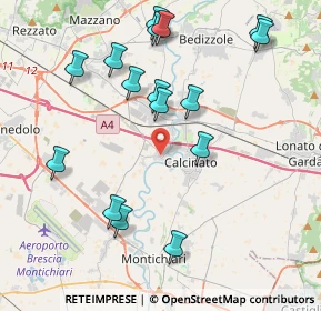 Mappa 25010 Calcinato BS, Italia (4.35938)