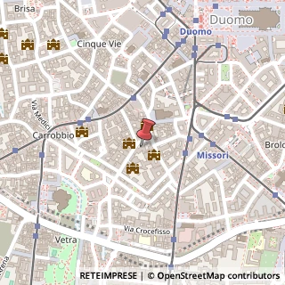 Mappa Via Olmetto, 3, 20123 Milano, Milano (Lombardia)