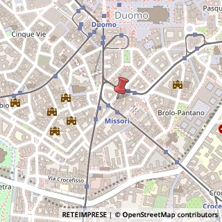 Mappa Via Paolo da Cannobio, 37, 20122 Milano, Milano (Lombardia)