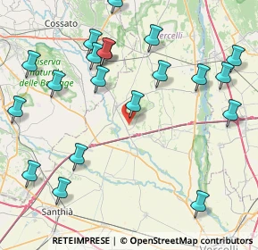 Mappa Piazza Castello, 13040 Balocco VC, Italia (10.0135)