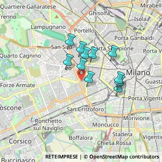 Mappa Via Luchino del Maino, 20146 Milano MI, Italia (1.33545)