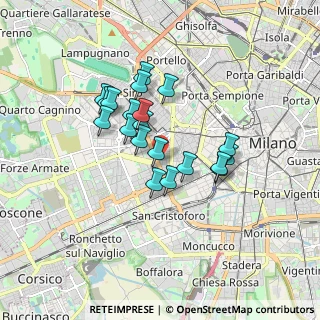 Mappa Via Luchino del Maino, 20146 Milano MI, Italia (1.3565)