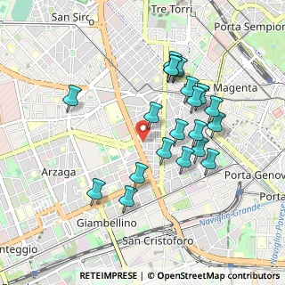 Mappa Via Luchino del Maino, 20146 Milano MI, Italia (0.8755)