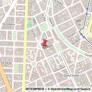 Mappa Via Egadi, 12, 20144 Milano, Milano (Lombardia)