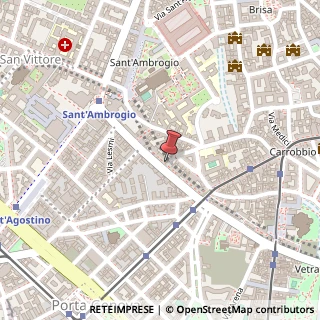 Mappa Via Edmondo de Amicis, 40, 20123 Milano, Milano (Lombardia)