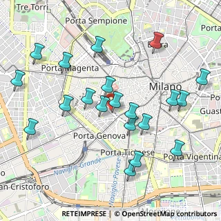 Mappa Via de Amicis, 20123 Milano MI, Italia (1.0655)