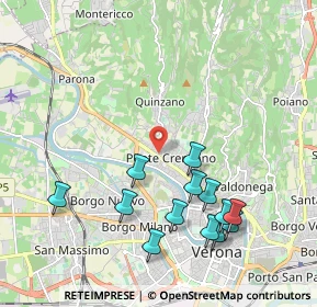 Mappa Via Quinzano, 37128 Verona VR, Italia (2.16154)