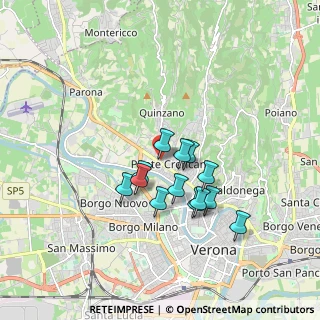 Mappa Via Quinzano, 37128 Verona VR, Italia (1.38385)
