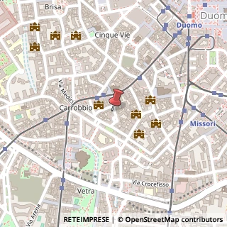 Mappa Via s. maria valle 3, 20123 Milano, Milano (Lombardia)