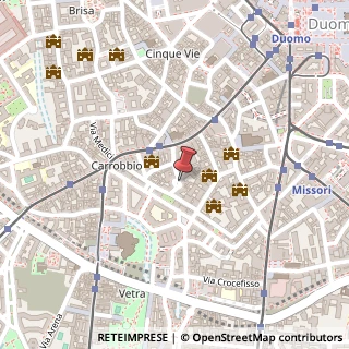Mappa Via S. Maria Valle, 5, 20123 Milano, Milano (Lombardia)