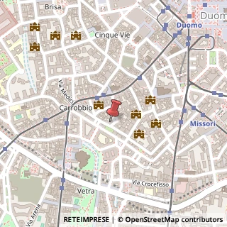 Mappa Via Santa Maria Valle, 4, 20123 Milano, Milano (Lombardia)