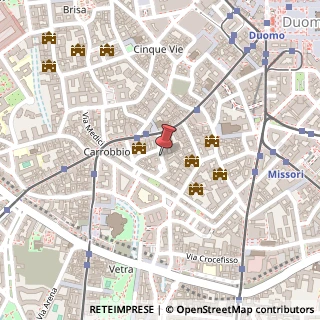 Mappa Via Santa Maria Valle, 3/A, 20123 Milano, Milano (Lombardia)